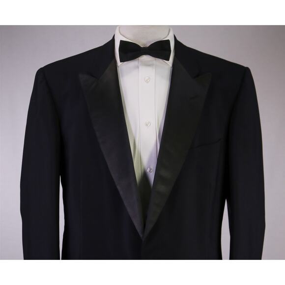 Rogers Peet Tuxedo Vintage New York Black 1-Btn Formal Blazer Jacket 42L - Picture 3 of 8